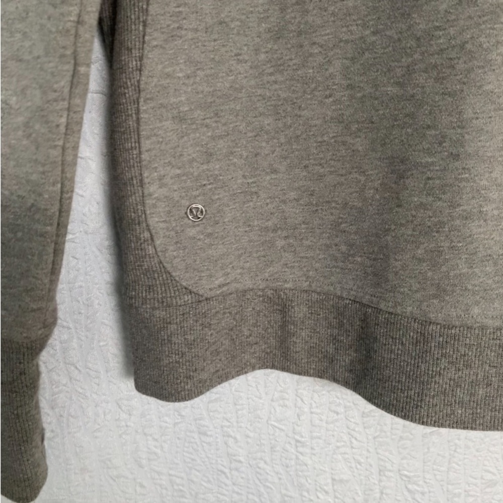 Lululemon Asymmetrical Gray Zip-Up Scuba Jacket - Picture 7 of 11